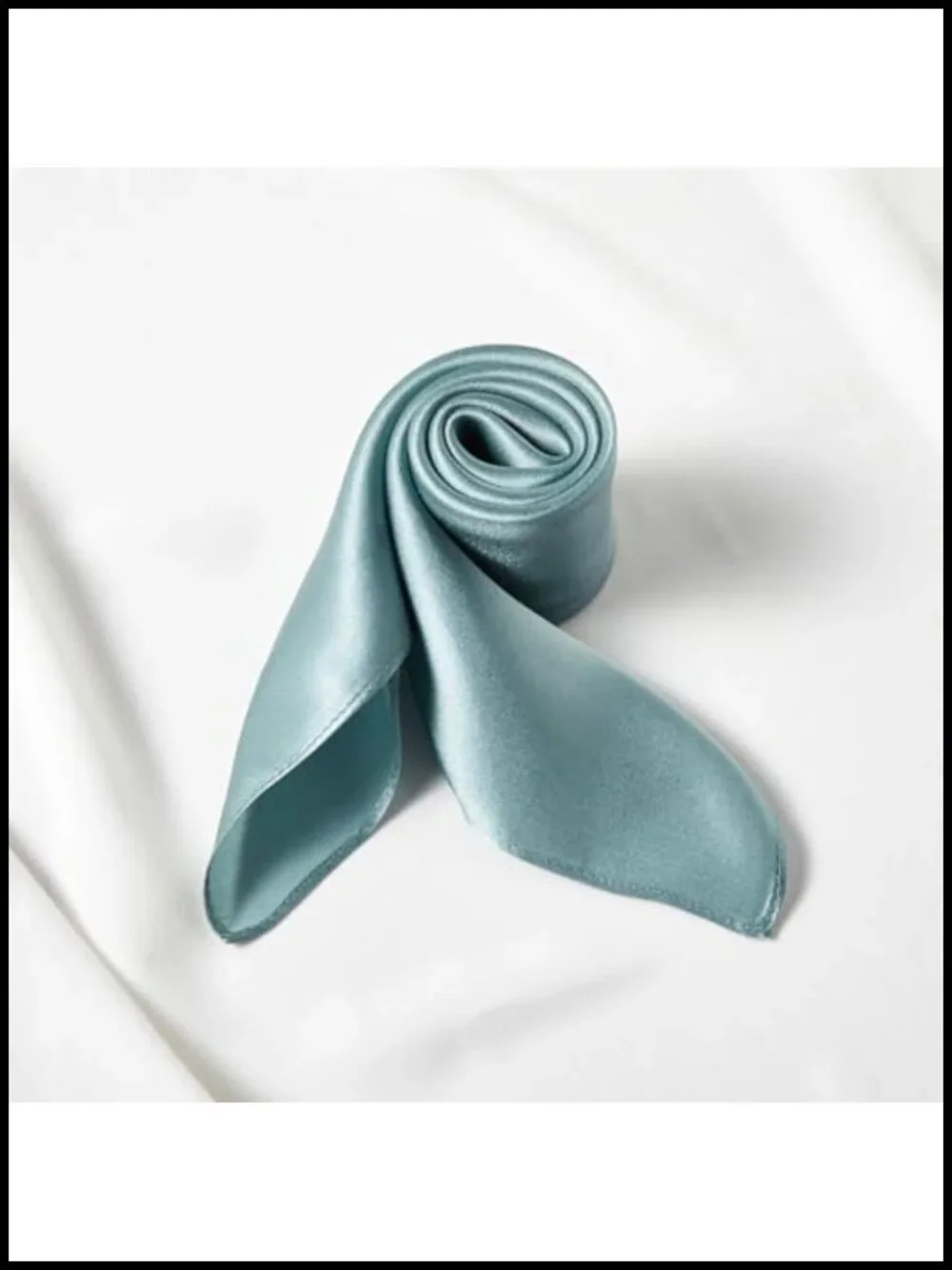 100% Mulberry Silk Scarf 21x21 Lightweight Square Neckerchief Hair Wrap Bandana